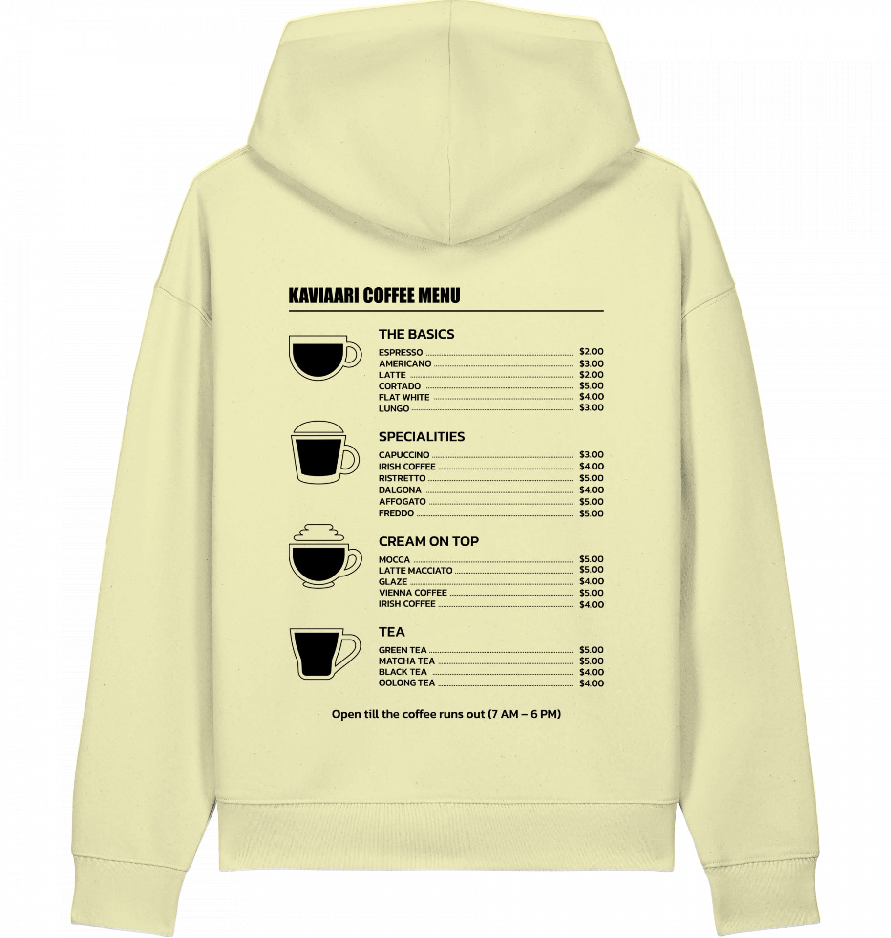 Kaviaari Menu Relaxed Hoodie